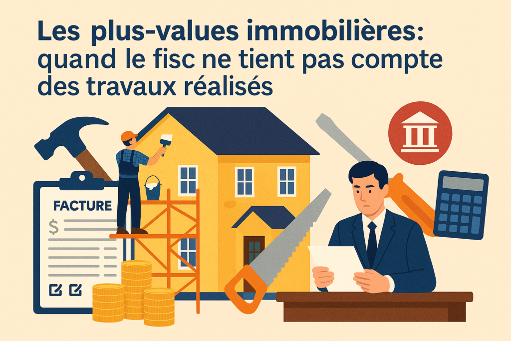 plus value immobilière  notaire paris travaux agence immobilière 